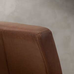 chunky leather dining chair blackwood curry
