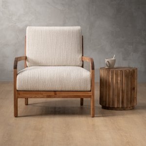 Vrede Fabric Armchair Blackwood Sea Sand