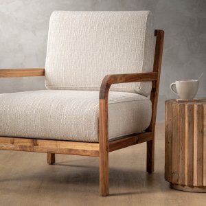 Vrede Fabric Armchair Blackwood Sea Sand