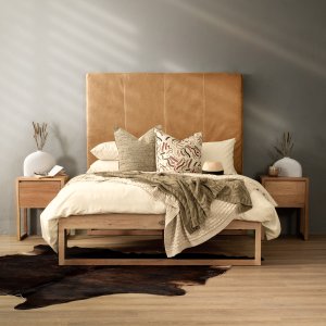 Ladysmith Headboard-Queen-Leather