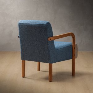 Palmiet Armchair-Fabric Sapphire Blue
