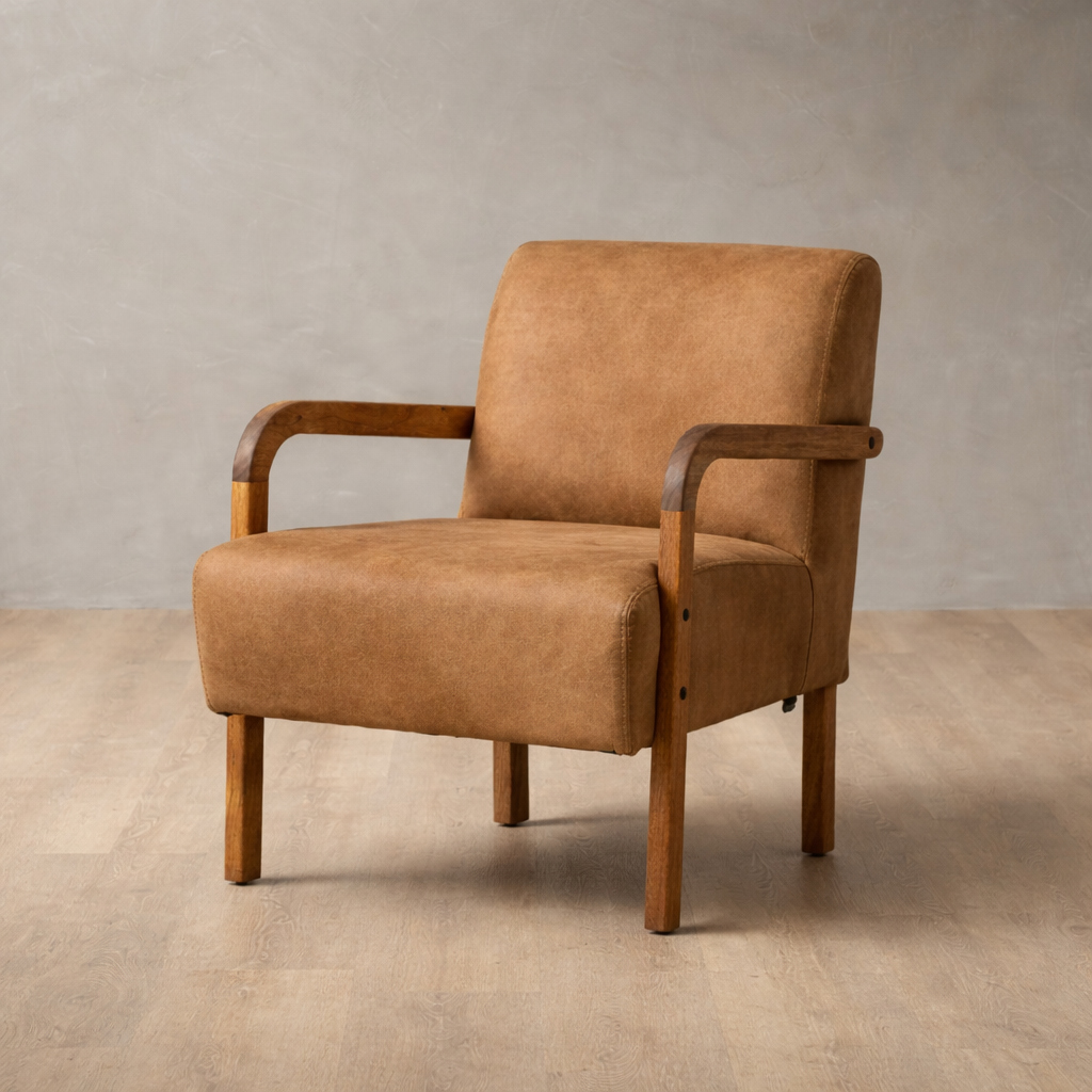 Palmiet Armchair BW Caramel for Factory Sale