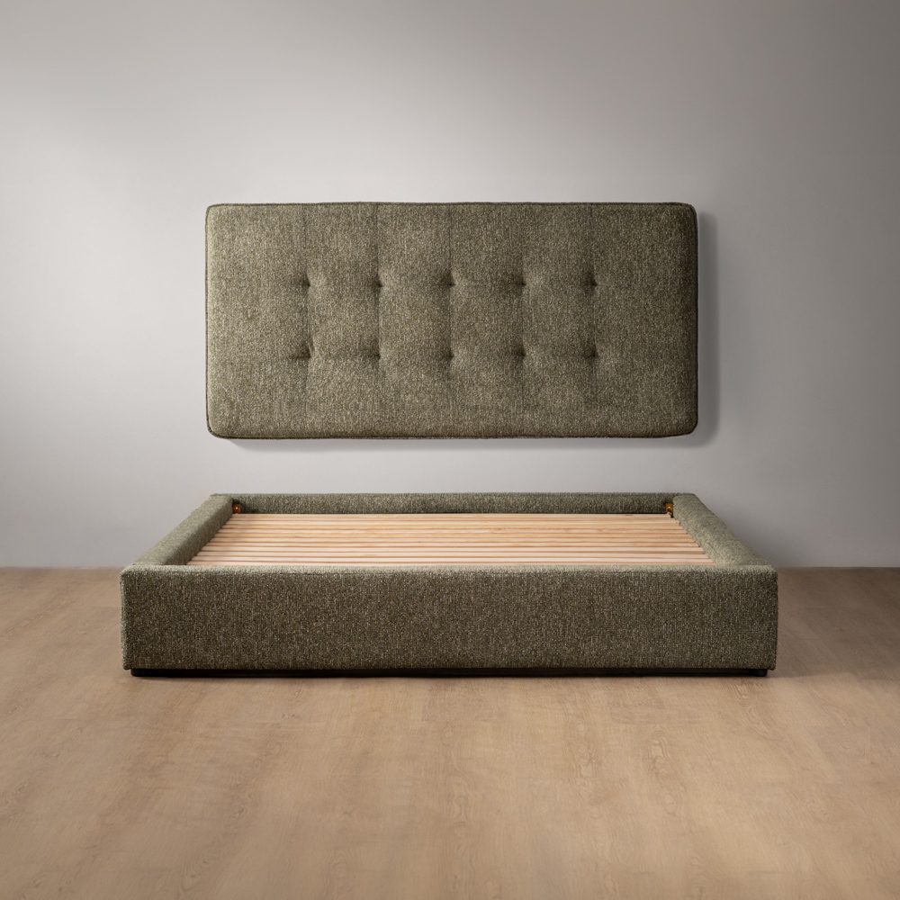 Ravelin Montanelle Bed King XLStoneweave Green