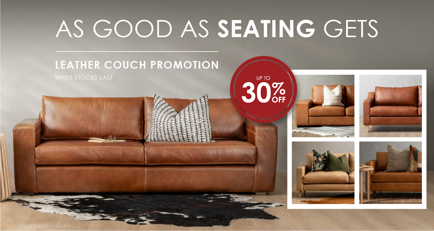 Leather Couches Promotion Home Page Banner