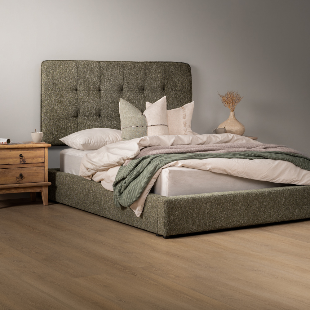 Ravelin Montanelle Bed King XLStoneweave Green