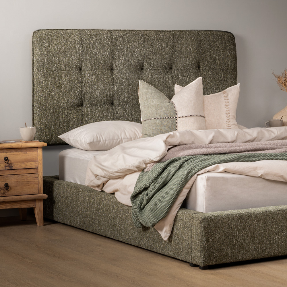 Ravelin Montanelle Bed King XLStoneweave Green
