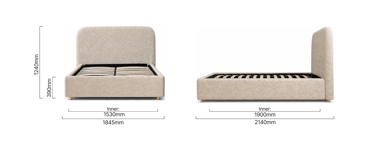 Elysia Storage Bed-Q-limestone