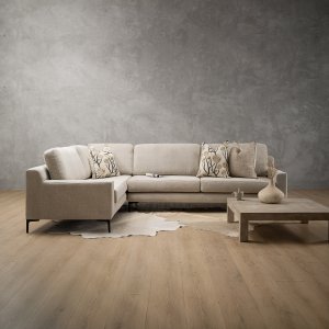 Tulbagh Fabric Corner Couch Dusted Taupe