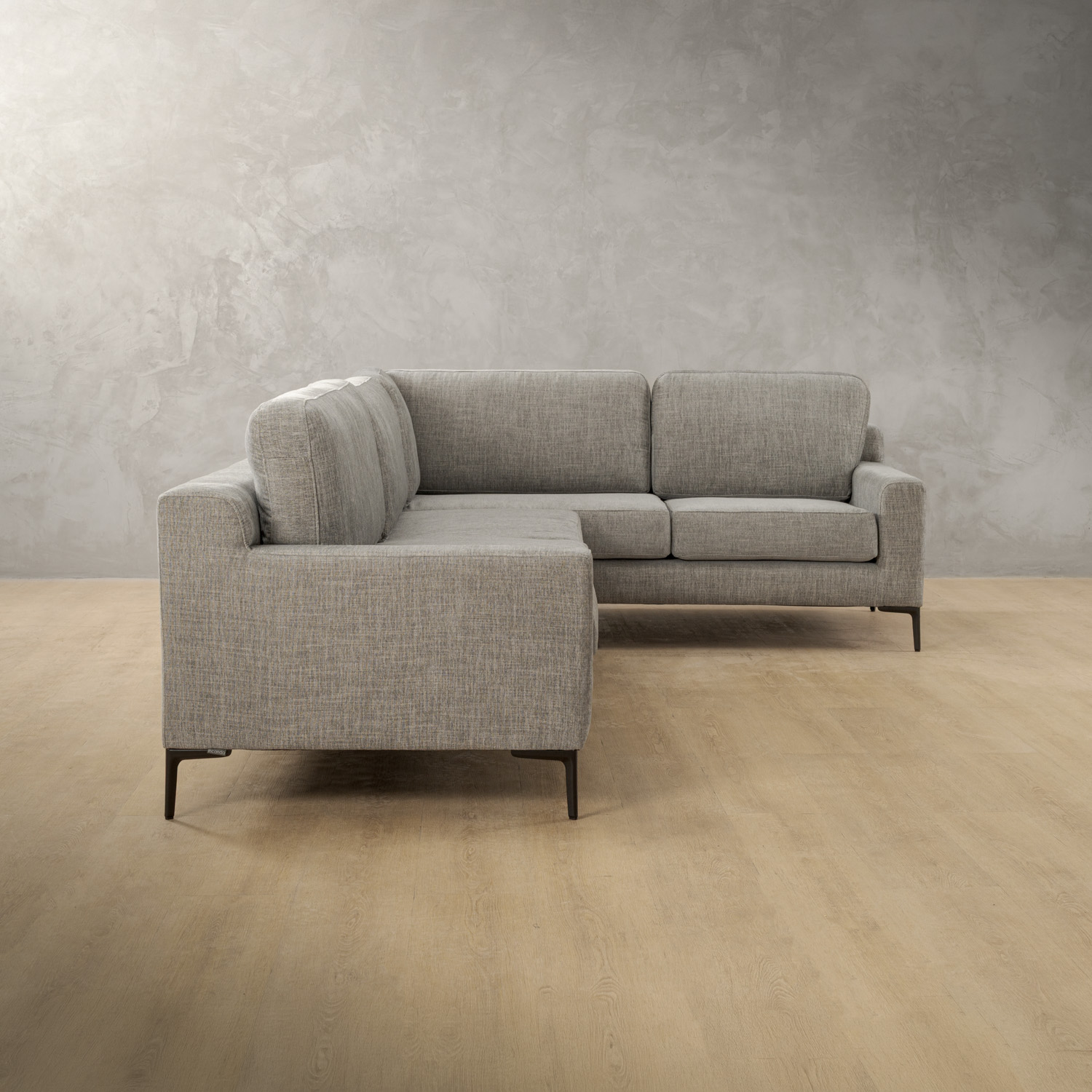 Tulbagh Fabric Corner Couch Right Forest Ash