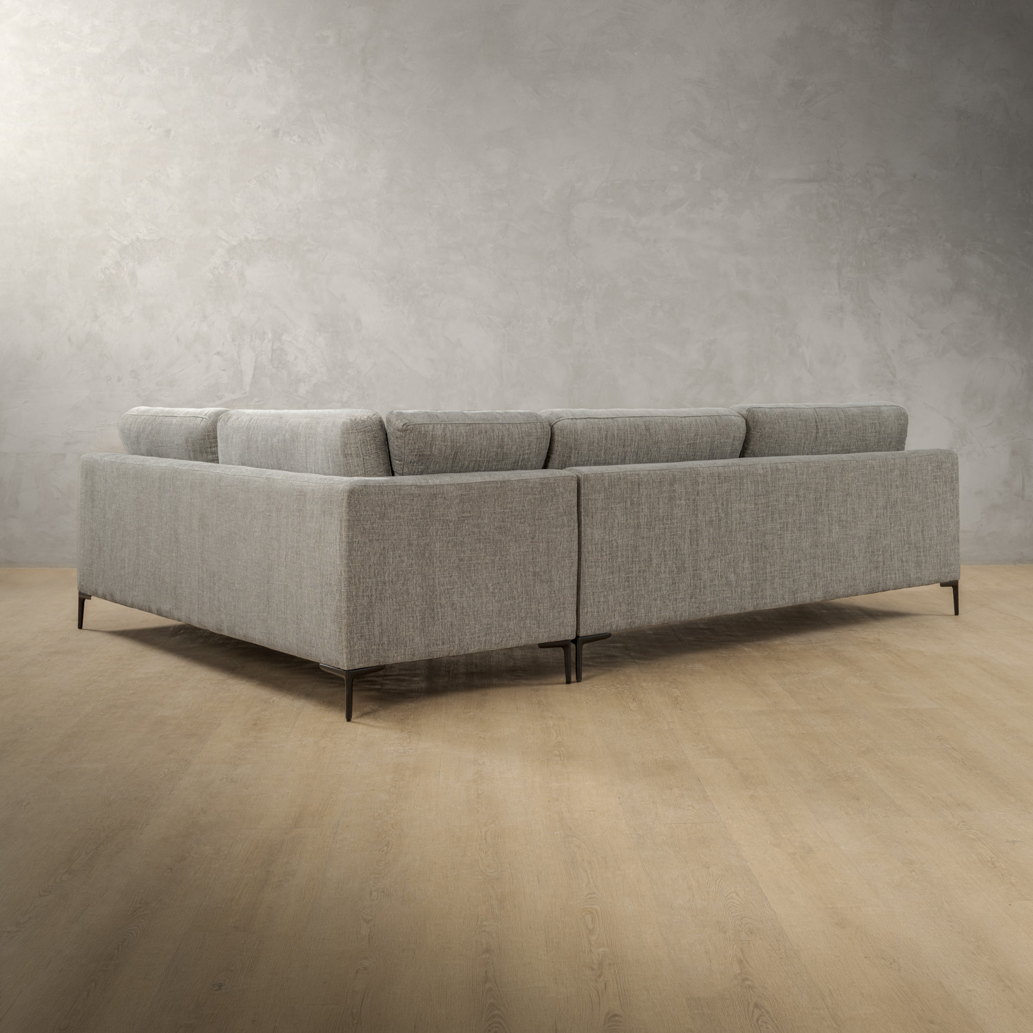 Tulbagh Fabric Corner Couch Right Forest Ash