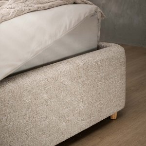 Elysia Storage Bed - King XL- Limestone