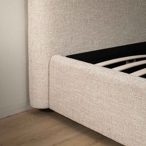 Elysia Storage Bed - Queen - Limestone