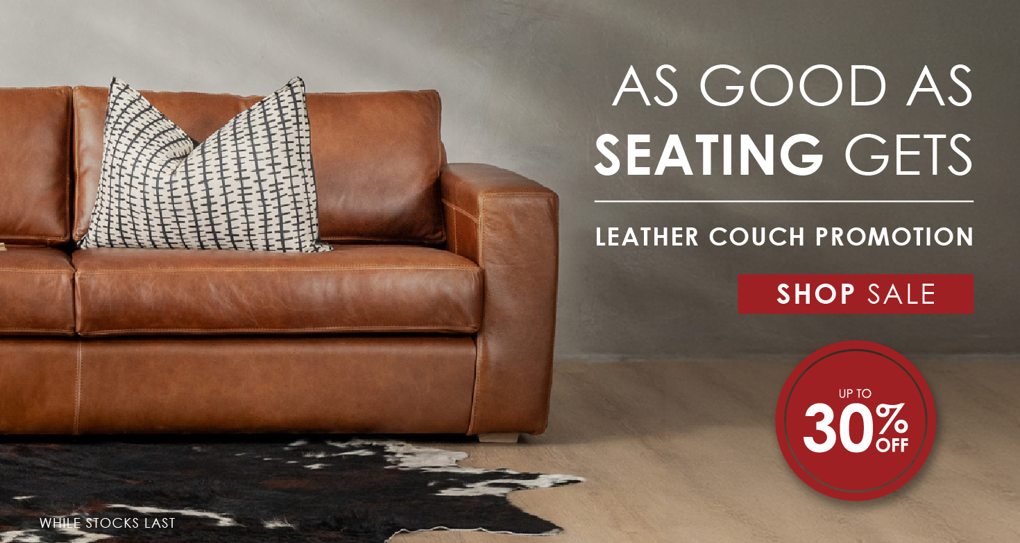 Leather Couch Promotion Home Page Banner