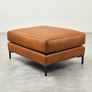 Tulbagh-Leather-Ottoman-Ginger