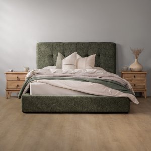 Ravelin Montanelle Bed Queen Stonweave Green