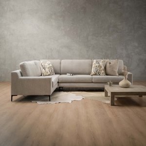 Tulbagh Fabric Corner Couch Dusted Taupe