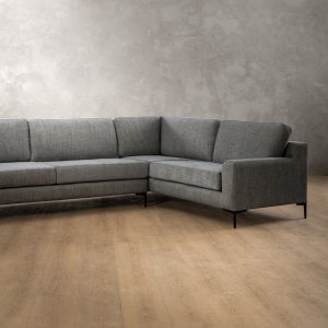 Tulbagh Fabric Corner Couch Right Forest Ash