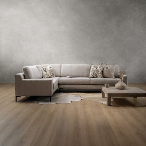 Tulbagh Fabric Corner Couch Dusted Taupe