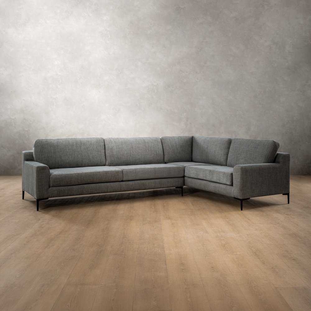Tulbagh Fabric Corner Couch Right Forest Ash