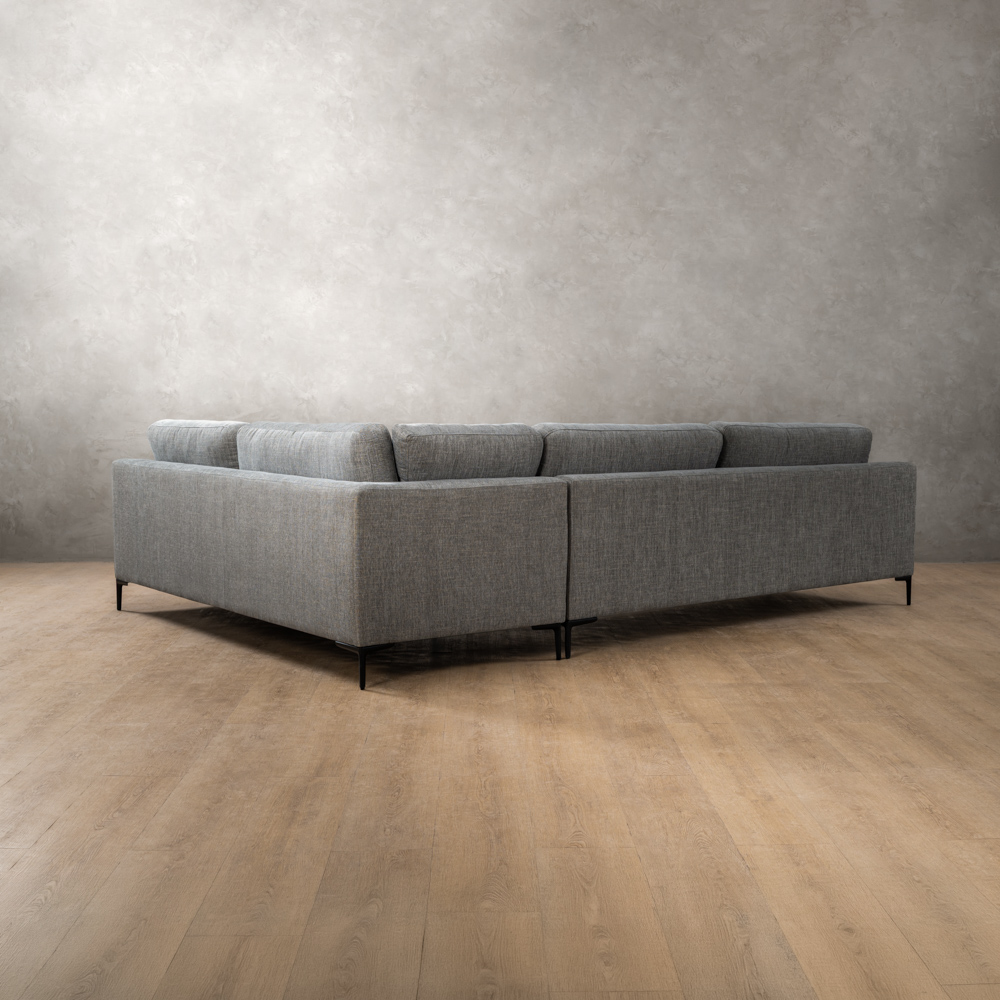 Tulbagh Fabric Corner Couch Right Forest Ash