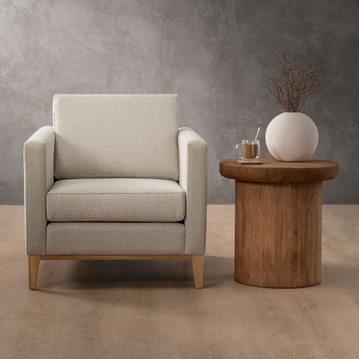 Cape Town Fabric Armchair Juniper Stone