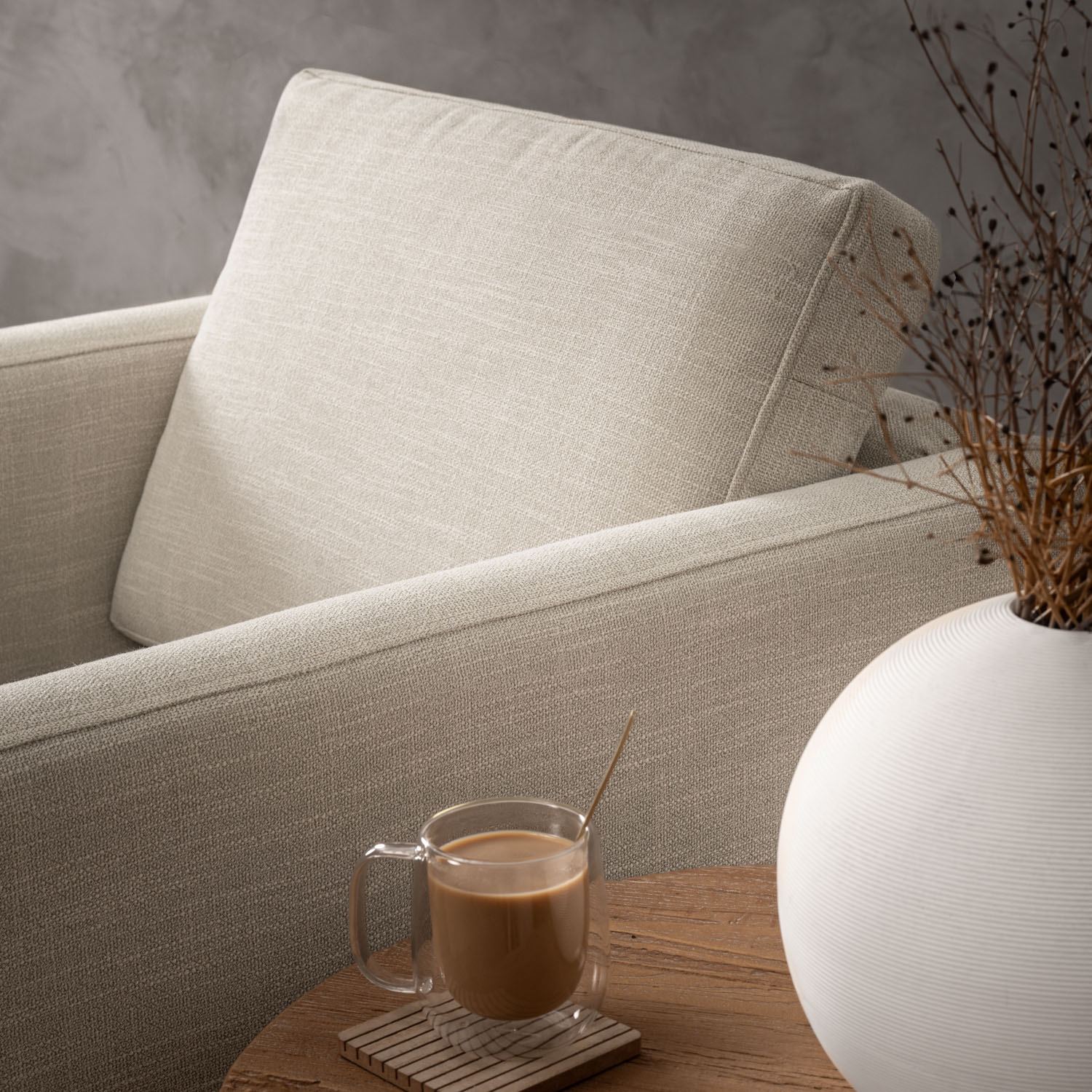 Cape Town Fabric Armchair Juniper Stone