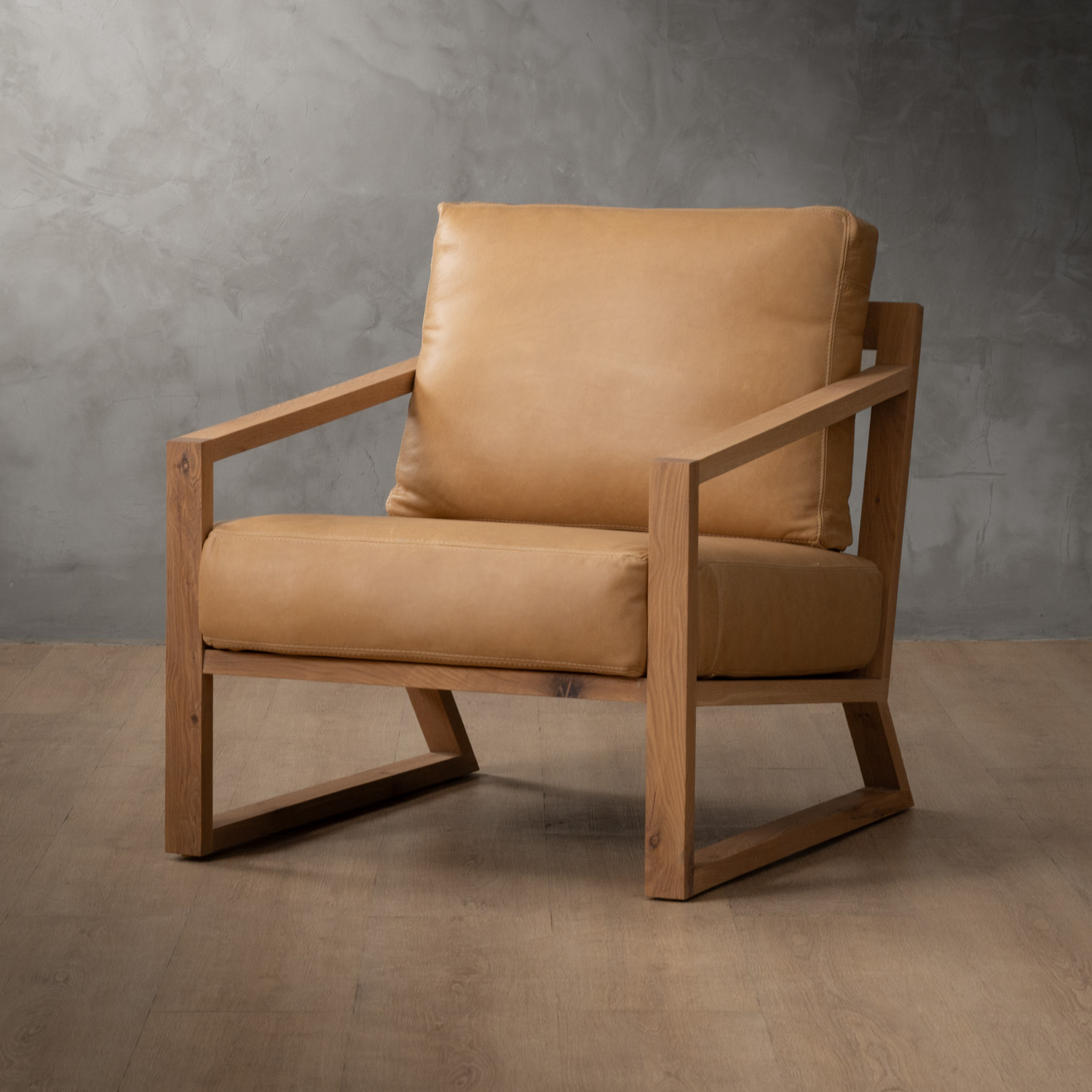 Clarens Leather Armchair Desert