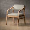 Jozi Fabric Carver Chair Oak Juniper Stone