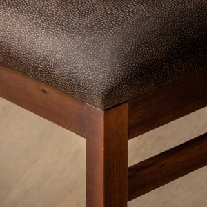 Jozi Leather Dining Chair Blackwood Brown