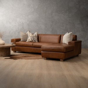 Karoo Corner Couch with Daybed Right Butterscotch