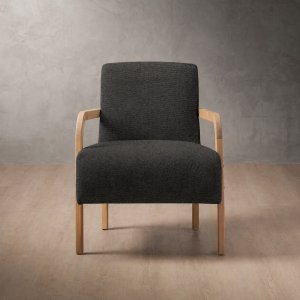 Palmiet Fabric Armchair Oak Graphite