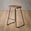 Sahara Counter Bar Chair Oak Castle Brown