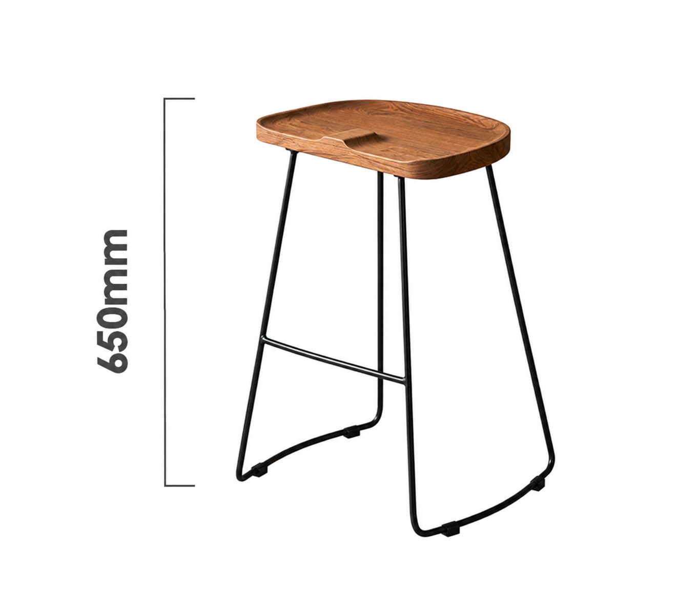 Sahara Counter Bar Chair - Castle Brown Dimensions