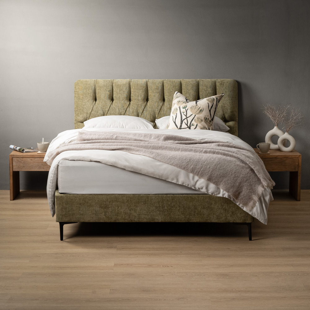 Harverlyn Double Headboard Olive Wave