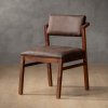 Jozi Leather Dining Chair Blackwood Brown
