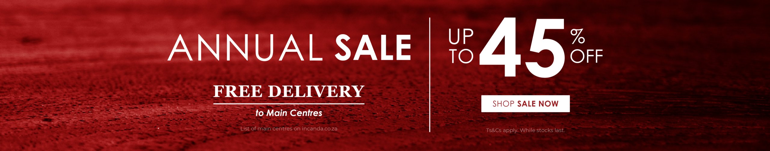 Annual Sale Home Page Desktop Banner
