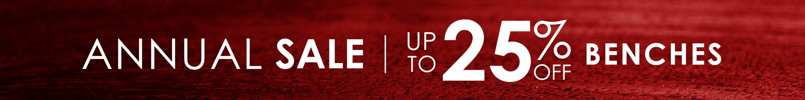Benches Sale Banner