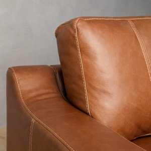 Windermere Modular Leather Corner Couch - Tan