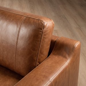 Windermere Extra Large Modular Leather Corner Couch Cinnamon