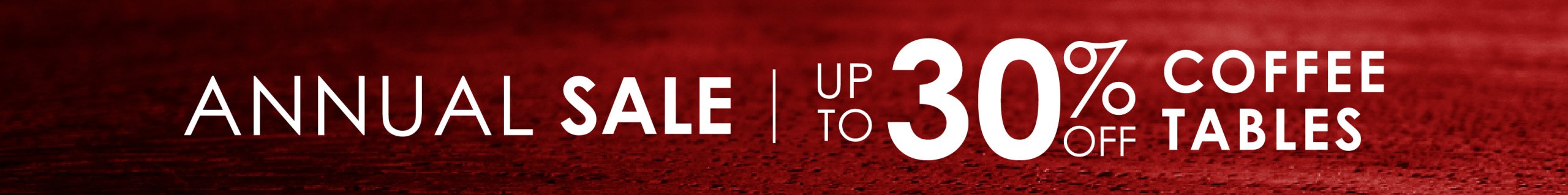 Coffee Tables Sale Banner