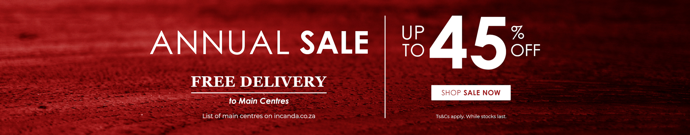 Annual Sale Desktop Banner