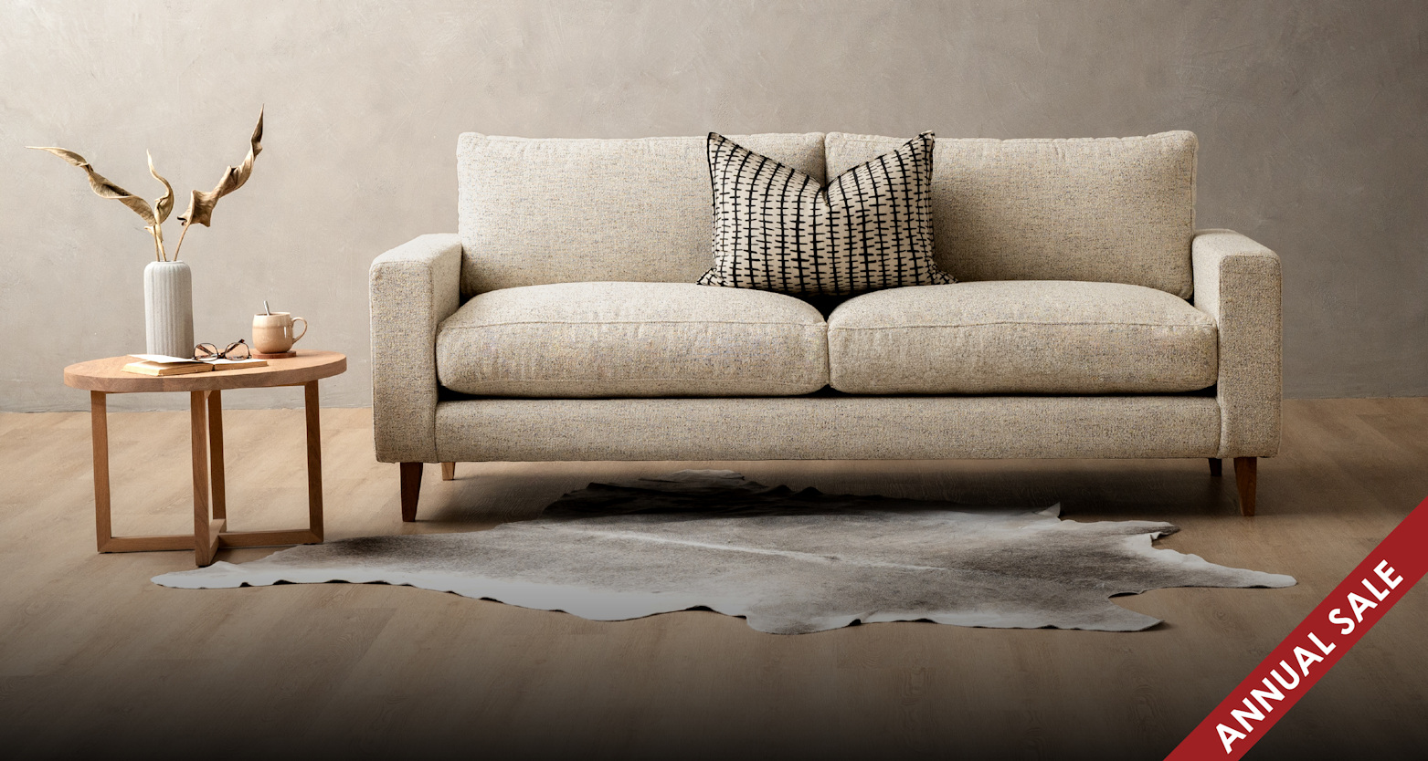 Annual Sale Home Page Living Room Banner
