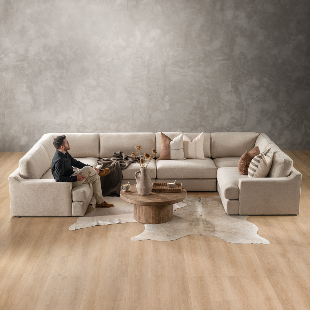 Windermere U-Shape Modular Couch Latté