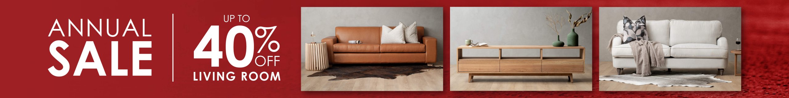 Living Room Sale Desktop Banner
