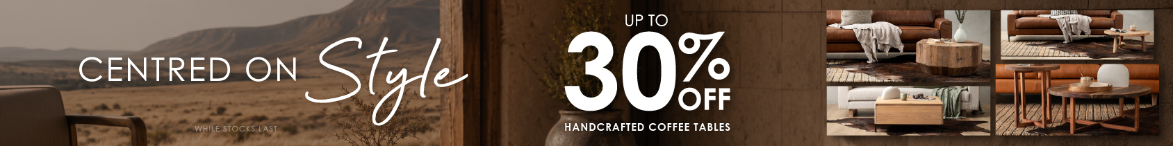 Coffee Talbe Sale Desktop Banner