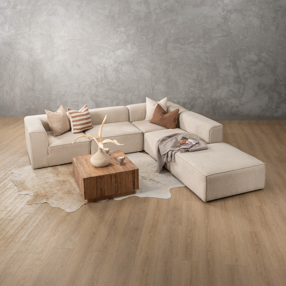 Havenwood Corner Couch with Daybed Latté