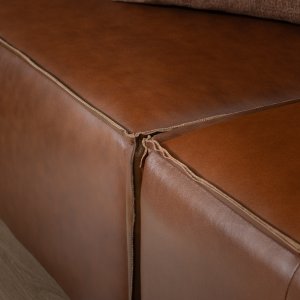 Havenwood Modular Leather U-Shape Couch - Duskwood