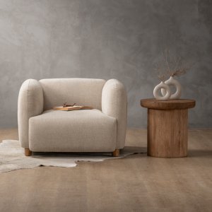 Monteluce Fabric Armchair Latté