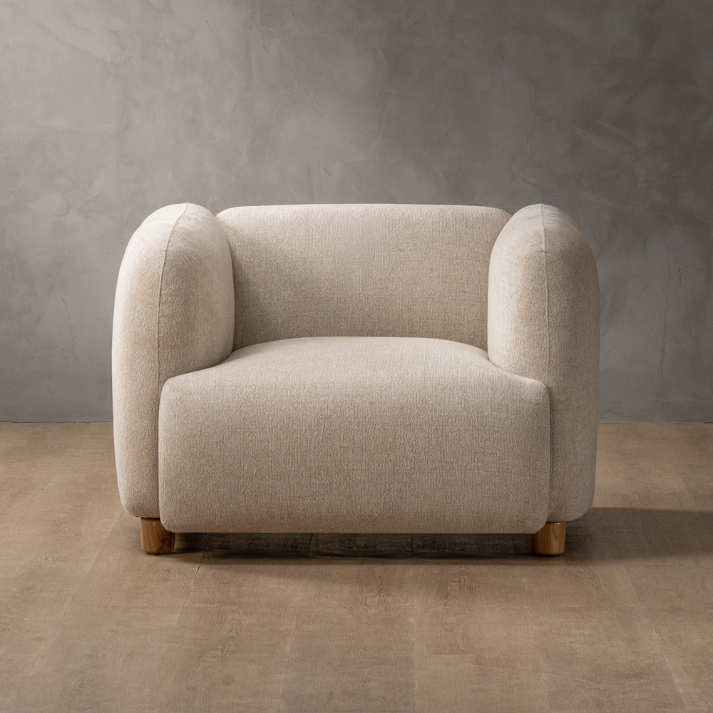 Monteluce Fabric Armchair Latté
