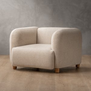 Monteluce Fabric Armchair Latté